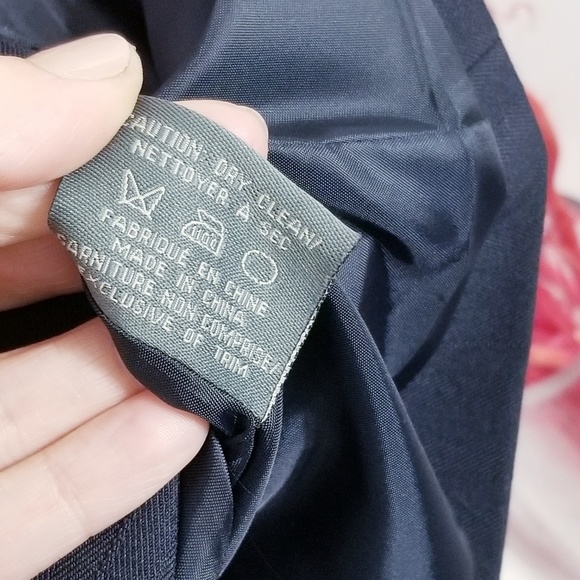 💕Addition Elle Dark Navy Business Casual Long Sleeve Blazer Button 14 Petite - Picture 4 of 8